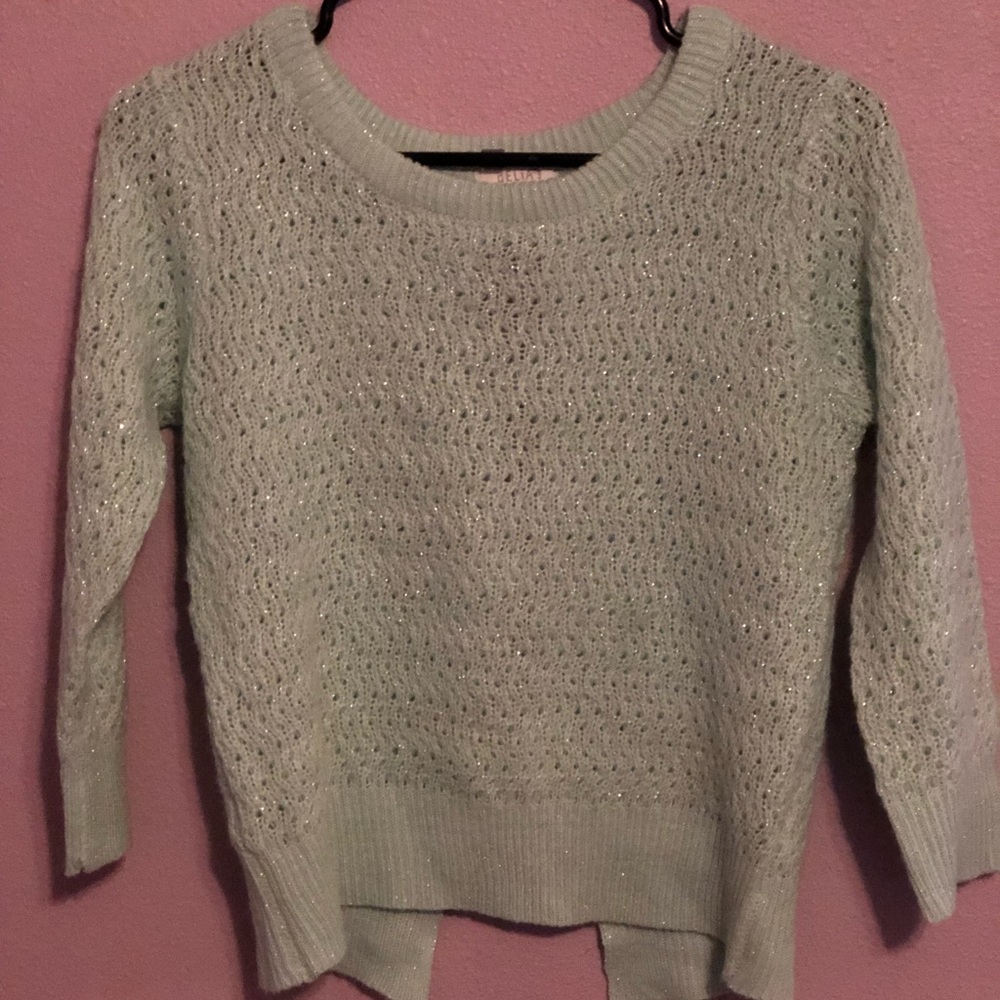 Mint glittery sweater